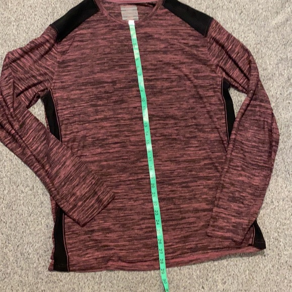 Burnside Maroon & Black Long Sleeve Shirt - Picture 2 of 8